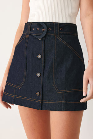CHIC CHARM DENIM SKORT