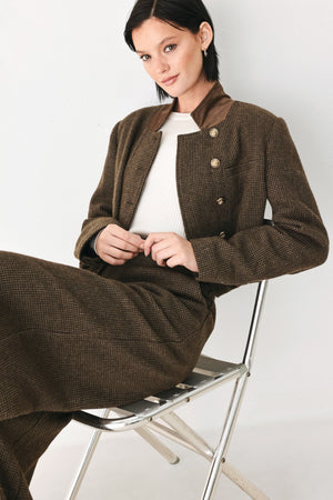 HERITAGE CHARM BELTED WIDE LEG PANTS