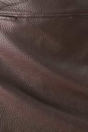 REBEL ROMANCE FAUX LEATHER SKORT