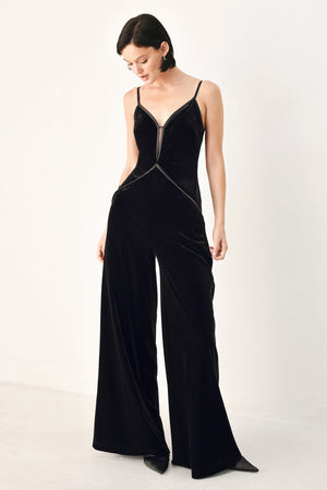 VELVET HOUR SWEETHEART WIDE LEG JUMPSUIT