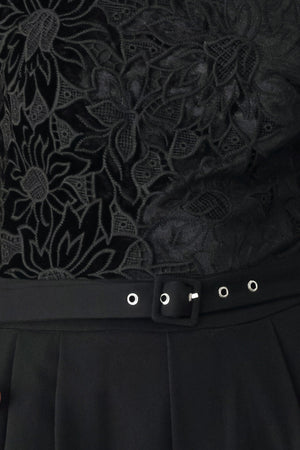AFTER DARK LACE WIDE LEG JUMPSUIT