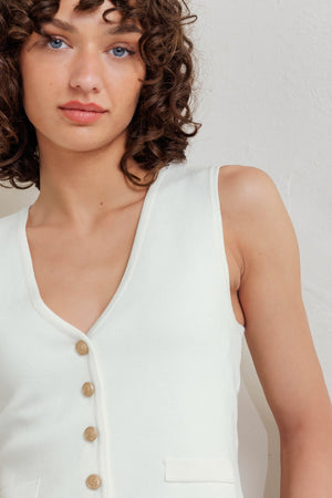 NEAT TENSION SWEATER TOP