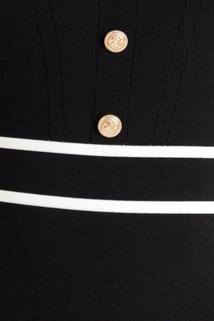 ELEGANT FRAME SWEATER KNIT MIDI DRESS