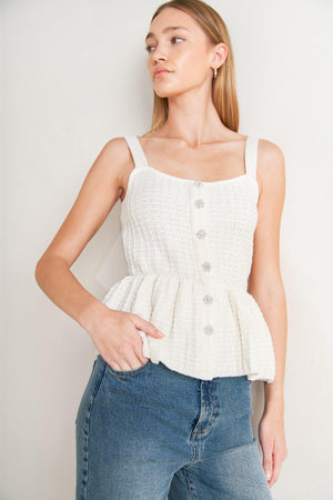 Sunday in Santorini Sweater Knit Top