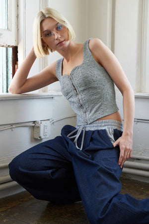 Through the Looking Woven Top