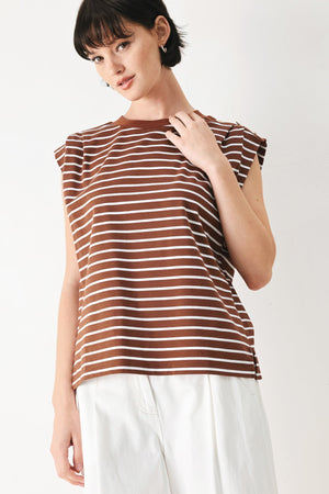 EVERYDAY COOL STRIP KNIT TOP