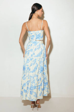 URBAN CHARM WOVEN CAMI TOP AND SKIRT SET