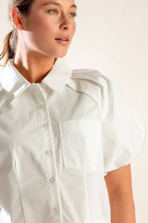 MEET YOU AT THE GARDEN WOVEN TOP