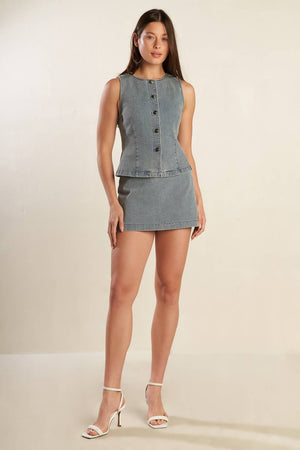 DAISY DATE DENIM VEST