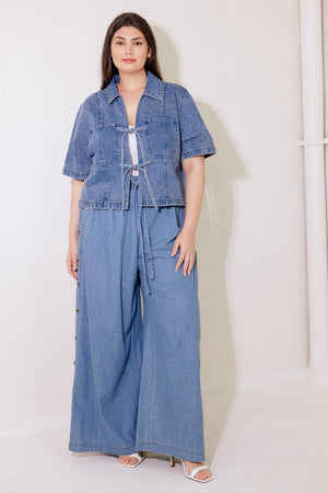BY CHANCE DENIM TOP