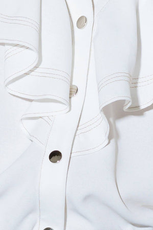 Made for Romance Off White Woven Top