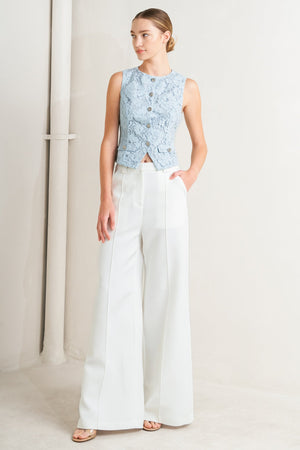 SWEET BUT STRONG WOVEN VEST