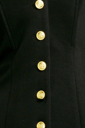 MODERN FLOW BLACK WOVEN TOP