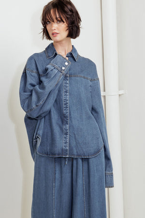 OFFLINE EDGE INDIGO DENIM TOP