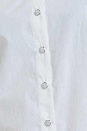 WHITE NOISE SOLID WOVEN TOP