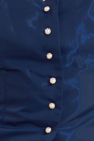 SCALLOP KISS WOVEN TOP