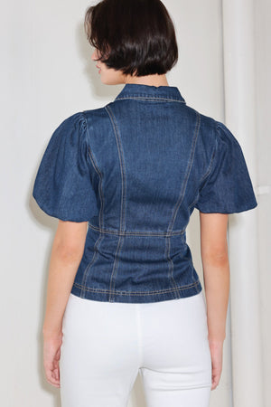 COOL FEMME DENIM TOP