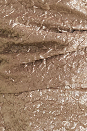 LIQUID GOLD WOVEN TOP