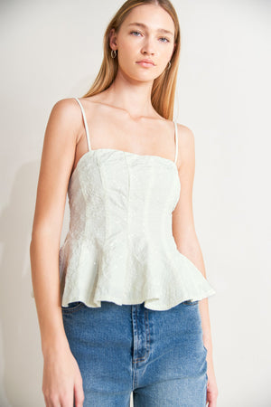 GRAND ENTRANCE WOVEN TOP