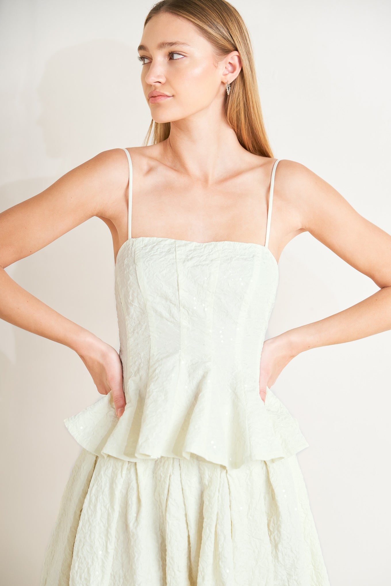 GRAND ENTRANCE WOVEN TOP