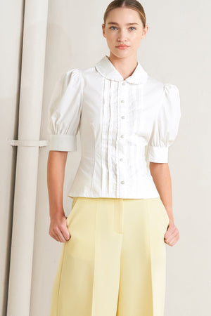 REFINED ROMANCE WOVEN TOP