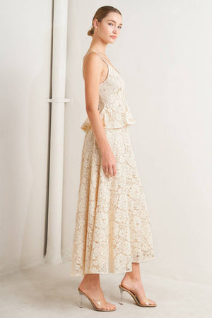 Purely Romantic Woven Lace Cami Top