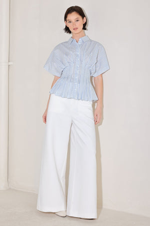 Skyline Stripe Woven Top