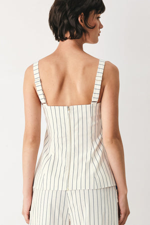 SUTTON STRIPE WOVEN TOP