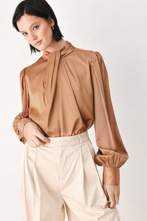 GOLDEN HOUR HIGH NECK BLOUSE