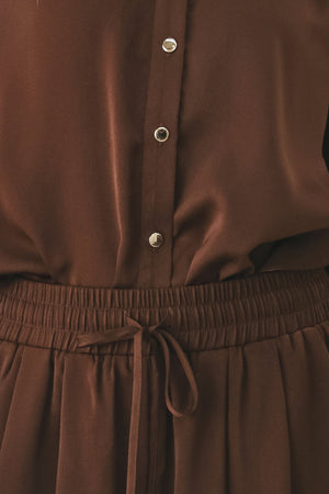 CANYON BROWN WOVEN TOP