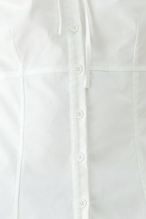 WHITE ROSE DAYDREAM WOVEN TOP