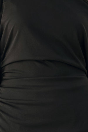 AFTER HOURS LACE TRIM ASYMMETRICAL TOP