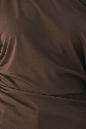 AFTER HOURS LACE TRIM ASYMMETRICAL TOP