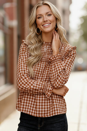 Checkmate Charm Blouse