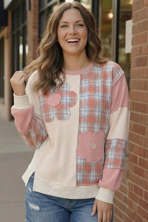 Pretty Prairie Patch Dusty Rose Pullover