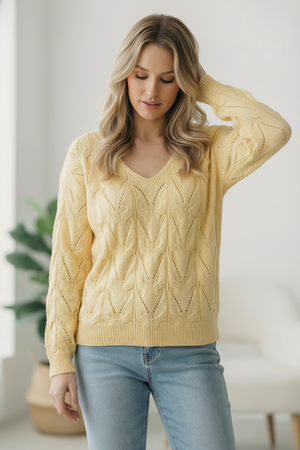 I'll Meet You at the Tennis Match Patterned Sweater