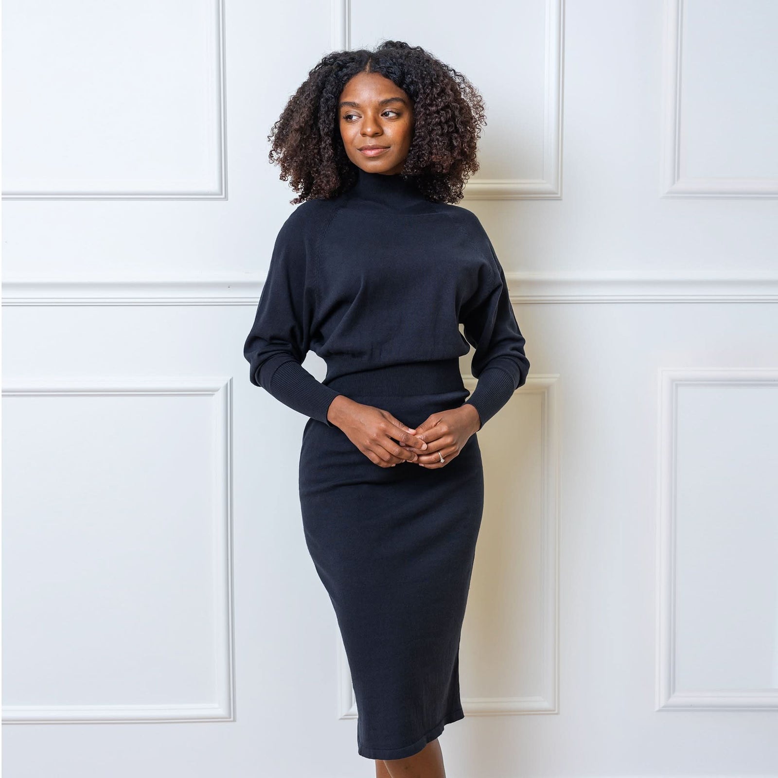 Dolman Sleeve Sweater Dress