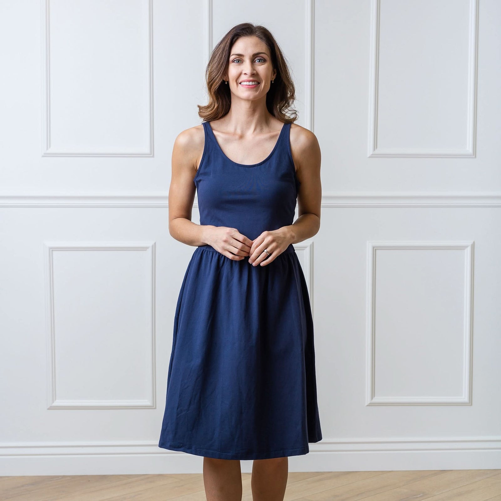 Organic Open-Back Knit Dress