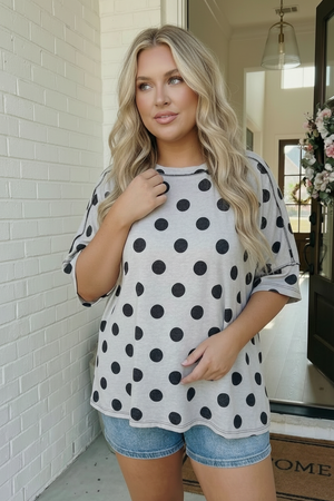 Dots All I Need Oversized Tee