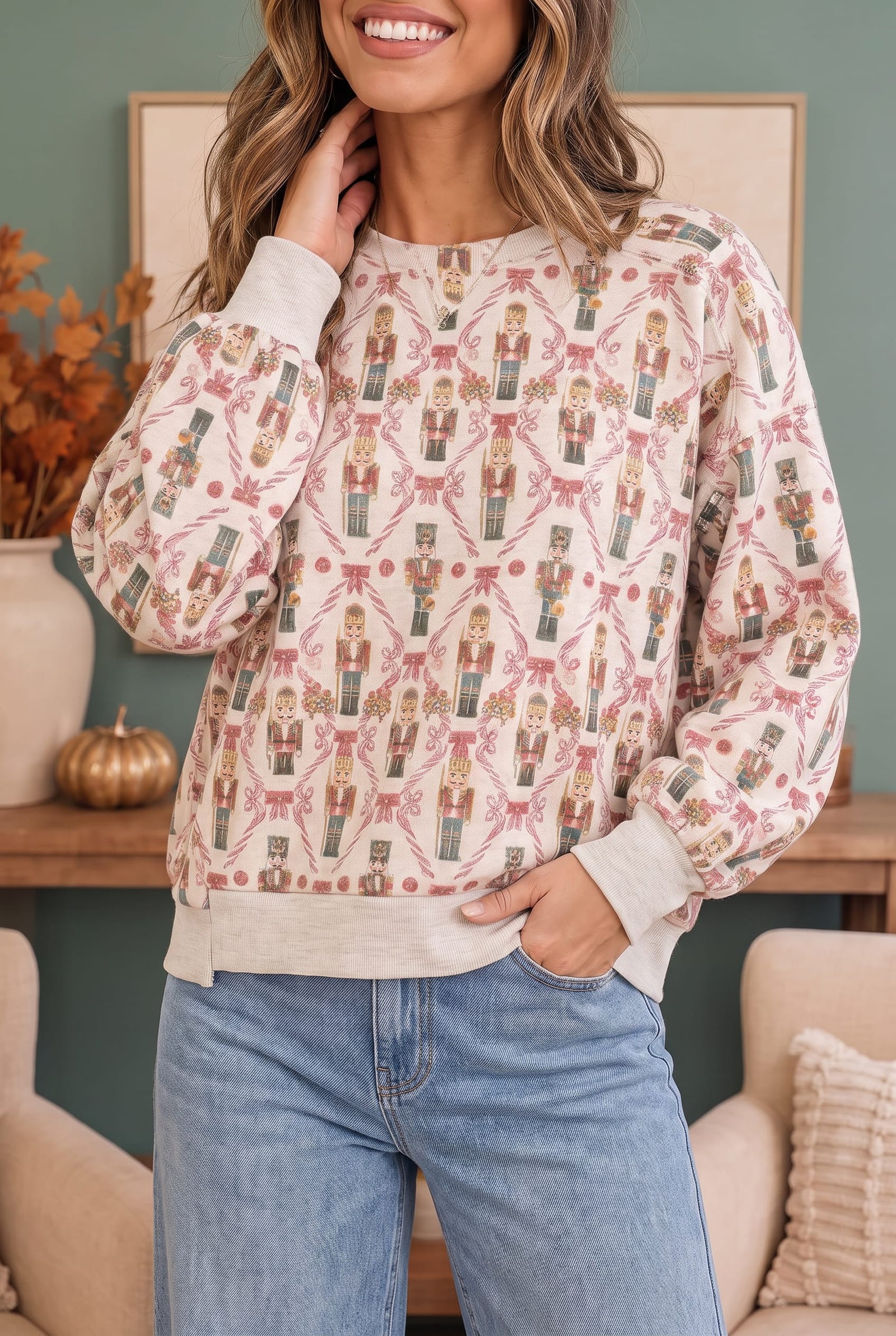 Nutcracker Sweet Printed Sweatshirt