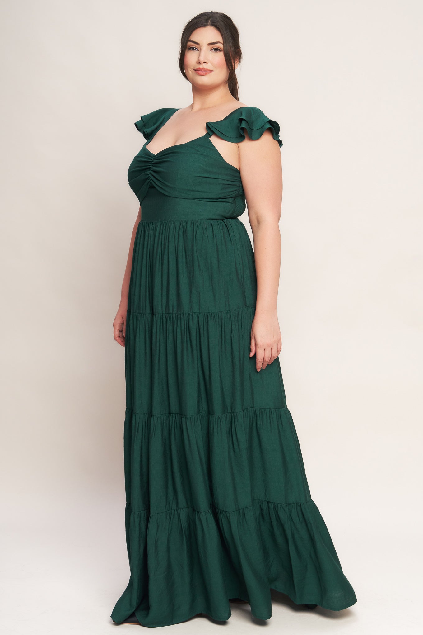 SUMMER MILK WOVEN MAXI DRESS l FLYING TOMATO FOREST GREEN / 3X SUMMER MILK WOVEN MAXI DRESS l FLYING TOMATO FOREST GREEN / 3X