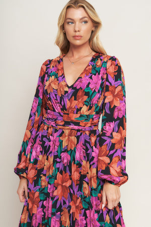 OUR BEAUTIFUL LOVE WOVEN MIDI DRESS