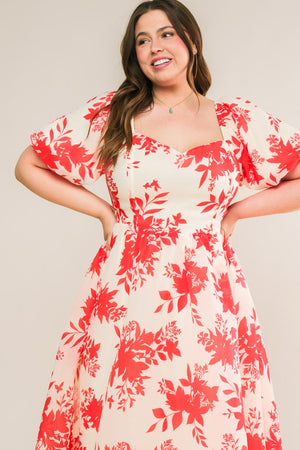 Successfully Cute Woven Midi Dress