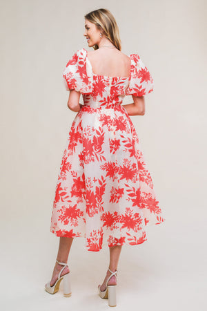 Successfully Cute Woven Midi Dress
