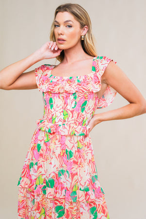 Relaxed Charm Woven Midi Dress