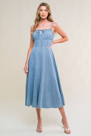 Gorgeous Adornment Denim Mini Dress