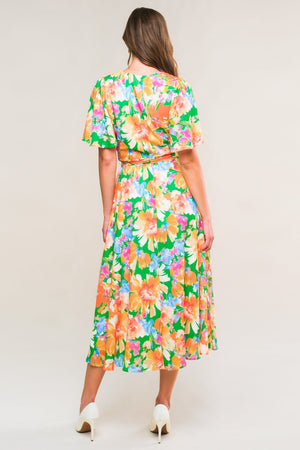 Effervescent Love True Wrap Midi Dress