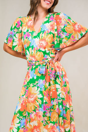 Effervescent Love True Wrap Midi Dress