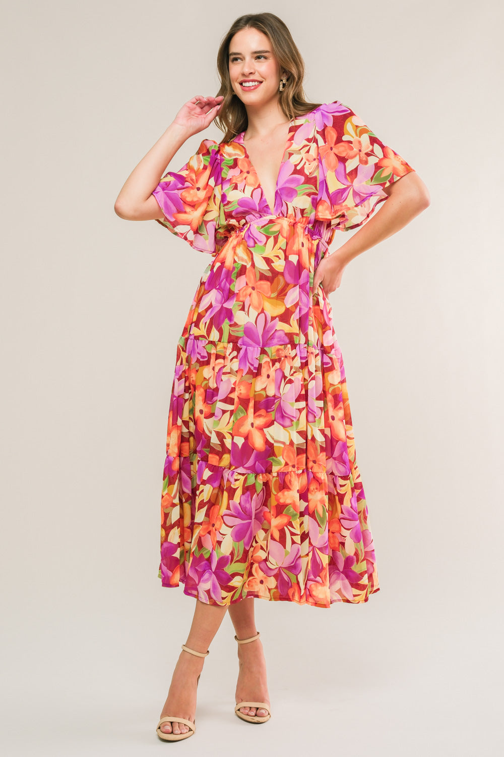 Start Looking Woven Midi Dress