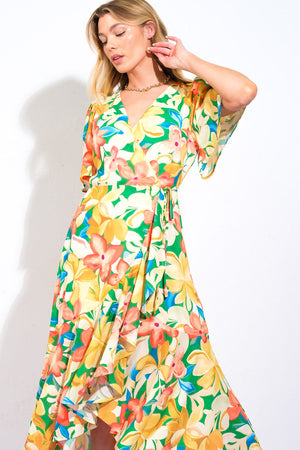 Elaborate Charm Woven Hi-Lo Dress